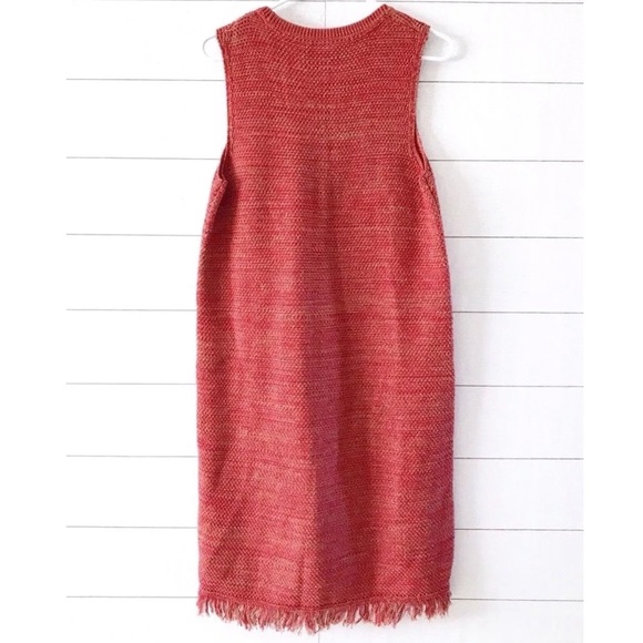 Anthropologie Holding Horses Red Knit Shift Dress - Picture 6 of 8